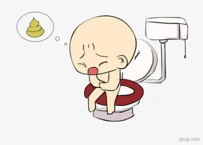 小孩拉屎png素材透明免抠图片-卡通手绘