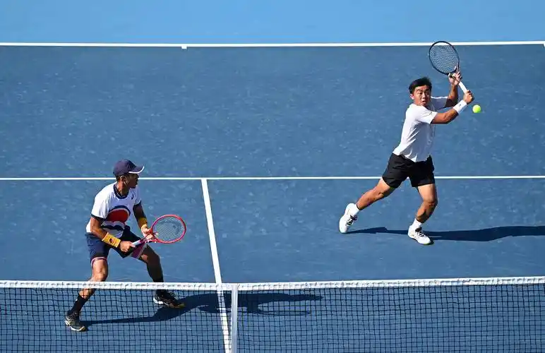 网球——男子双打:天津队李喆/高鑫夺冠