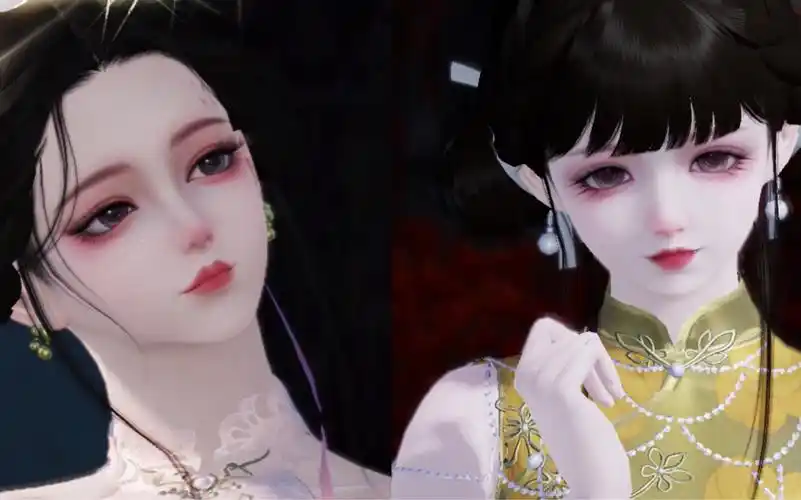 【天涯明月刀手游】成女 少女 捏脸数据_天刀