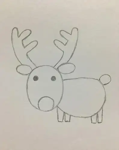 小鹿折纸简笔画