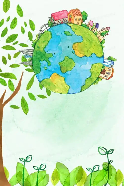 海报背景素材jpgpsd简约植树节环保公益海报背景素材jpgpsd植树节绿叶