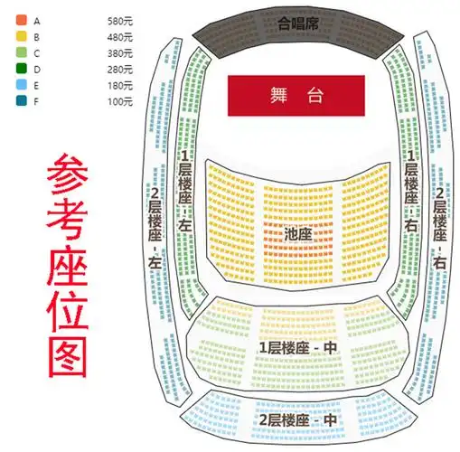 国家大剧院制作音乐会版歌剧《游吟诗人》座位图