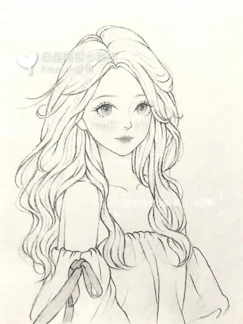 5自动铅笔96get到一个画头发层次的办法,先画重色,就可以画出头发的