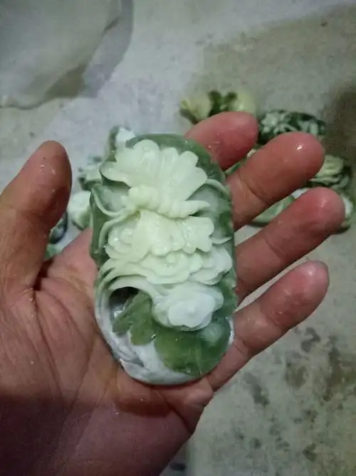 精品蓝田玉手把件