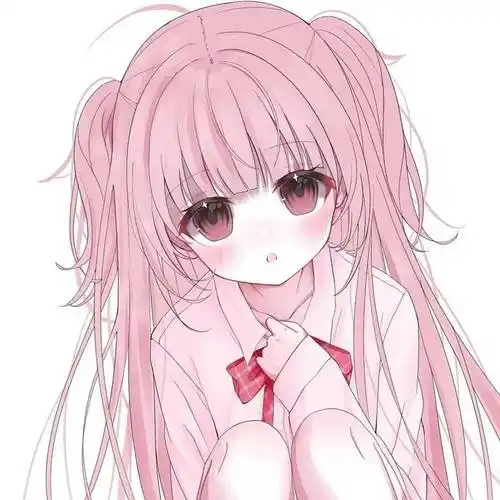 粉色系可爱动漫女头_侵权_网络_图片