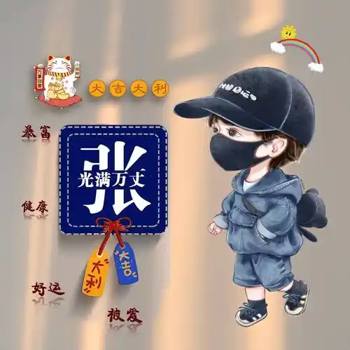 你的微信头像该换换了,45张姓氏谐音梗连笔签名头像,精心为您设计