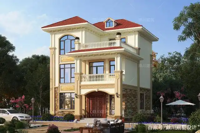 5套两开间三层图纸小开间设计好房子照样大气让村里人都羡慕