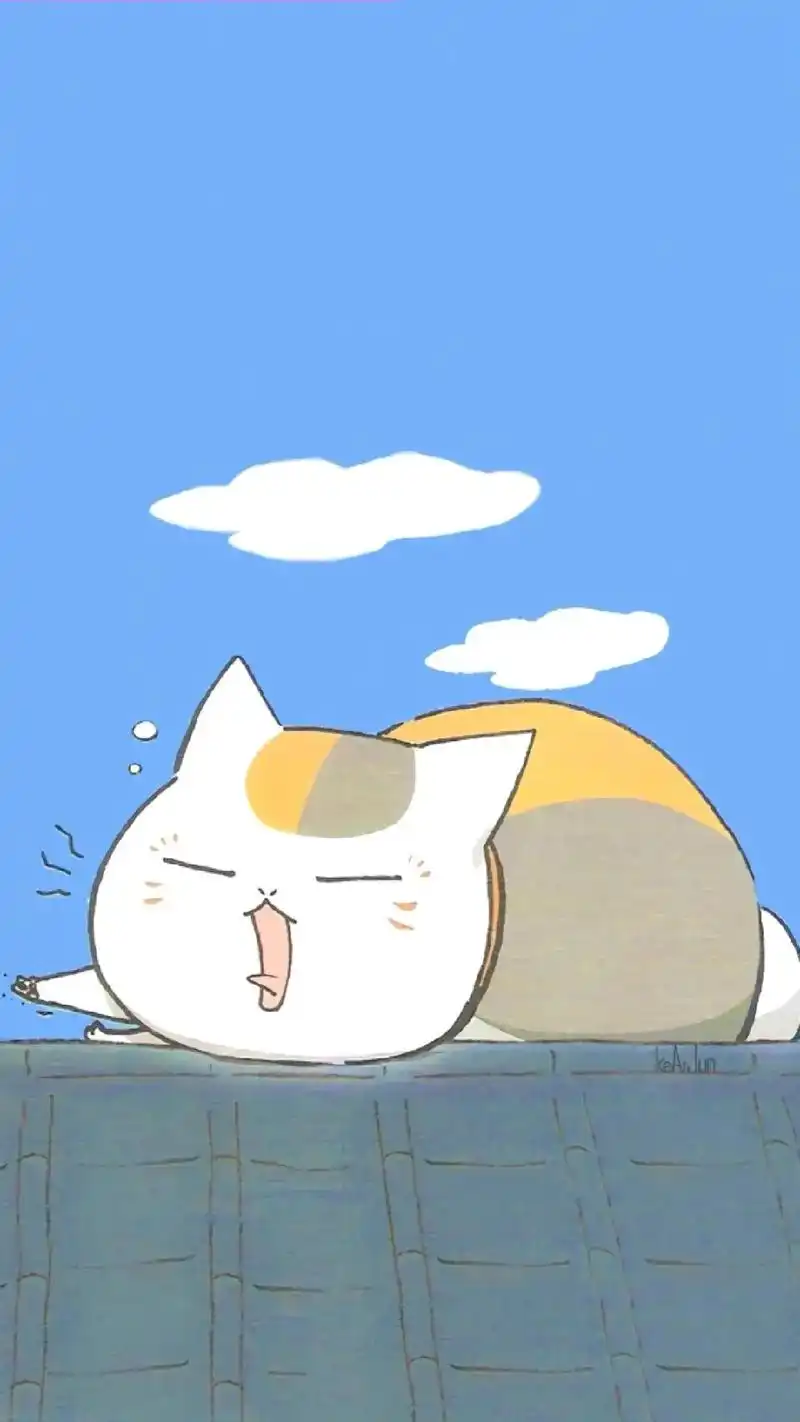 手机壁纸#夏目友人帐#娘口三三#猫咪老师 超级治愈的娘口三 - 抖音