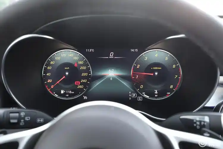 【奔驰glc2021款glc 260 l 4matic 豪华型仪表盘汽车图片-汽车图片