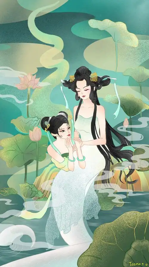 白蛇缘起白蛇传插画