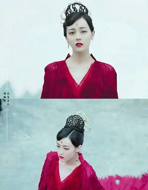 迪丽热巴的红衣古装造型,白凤九,烈如歌,狐妖小红娘,都好美啊_红色