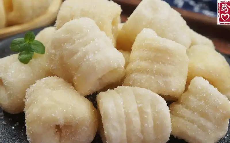 传统糕点,糯米白糖糕的做法,外酥里糯,做法简单,非常好吃!