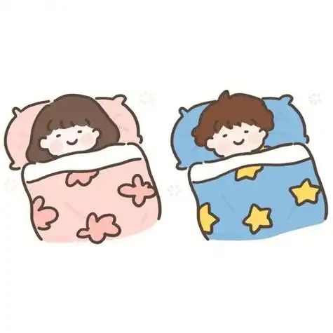 情侣睡觉头像卡通图片 卡通头像图片大全 -【爱个性】