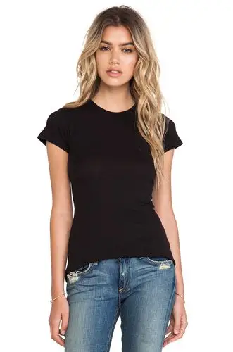 tissue jersey short sleeve crew