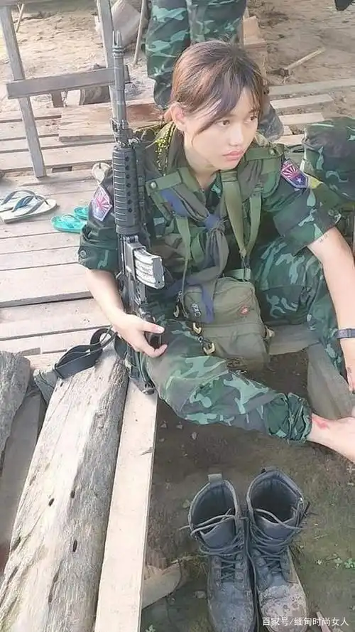 缅甸女兵很甜很美丽,让我们一起欣赏!