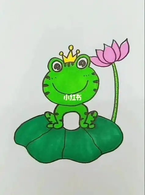 水里青蛙动画简笔画