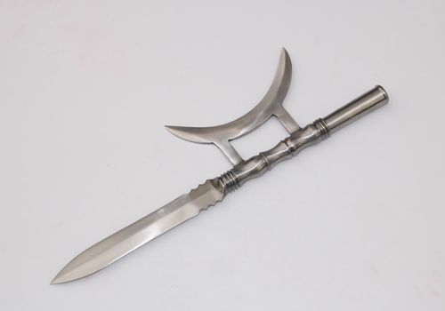 吕布方天画戟单月方天画戟头龙泉市手工打造十八般兵器未开刃