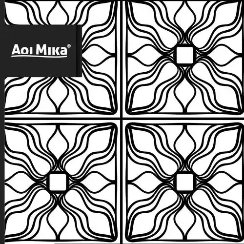 极简黑白线条图案矢量图素材