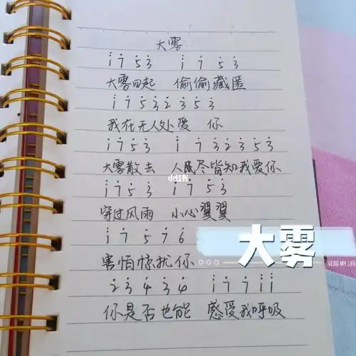 《失恋不怪他阵线联盟》《大雾》#钢琴谱  #钢琴简谱  #简谱