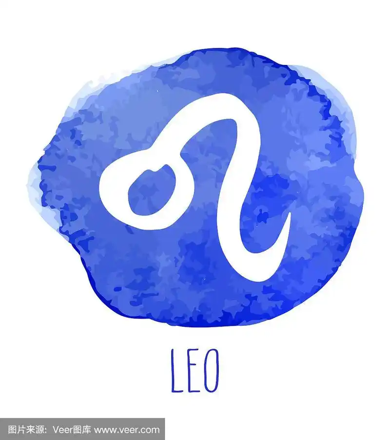 狮子座手绘的黄道星座