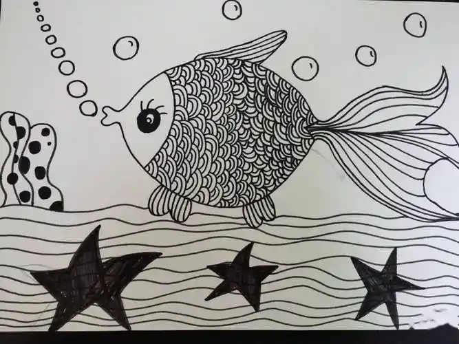 线描画中华幼儿园教师成长三