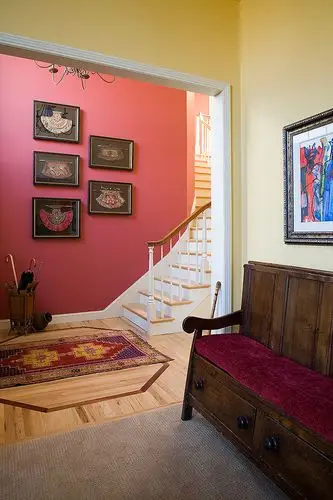 东南亚别墅绿色墙漆护玄墅装修效果图