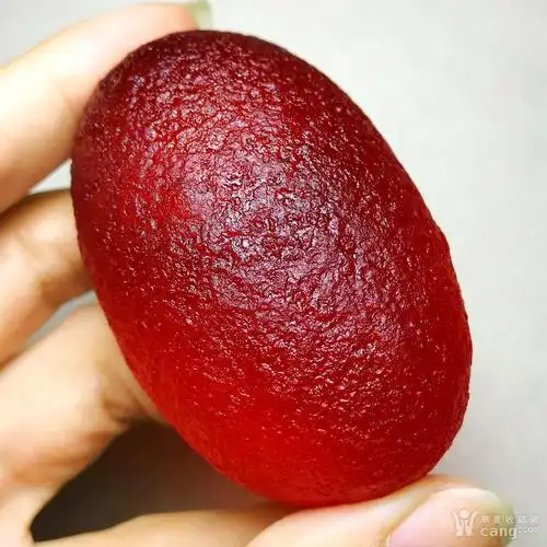 天外来物保真陨石!红艳如血天然库尔勒血陨石大原石满红把玩件