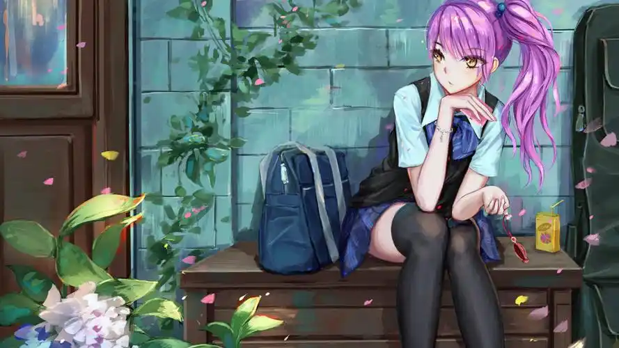 可爱,女学生,2021,动漫,设计,5k,桌面图片,4k高清其它图片,娟娟壁纸