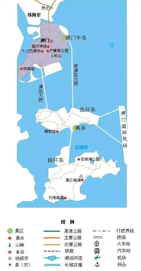 香港旅游地图