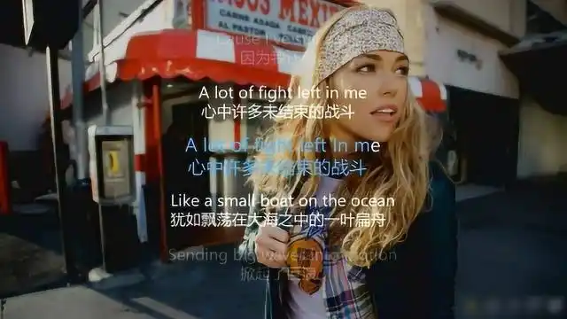 带给人无限力量的英文歌fightsong歌词写的很棒