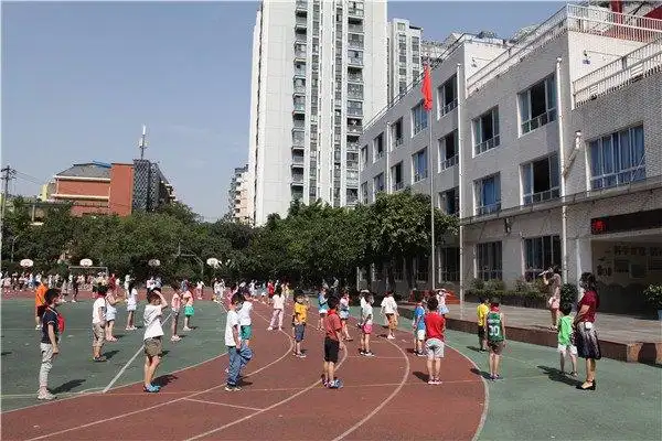 成都市桐梓林小学举行地震疏散演练