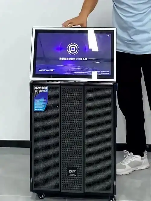 先科广场舞音响带显示屏家庭ktv套装户外k歌一体机卡拉ok音箱麦克