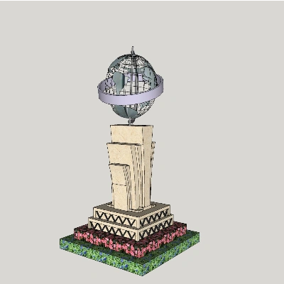 建筑雕塑su模型