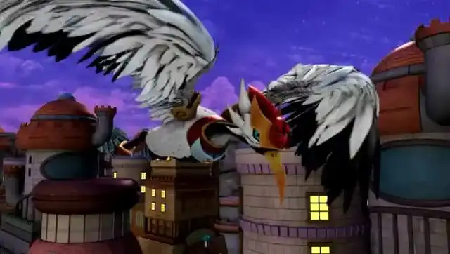 猪猪侠变身火焰鹤找到了刺客人马怪,展开战斗!