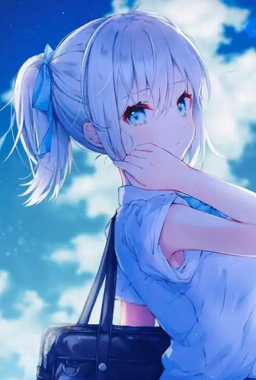 可爱马尾辫女孩插画特辑