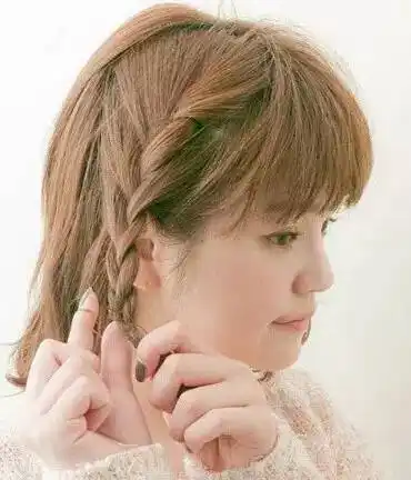短发这样编!减龄又甜美!