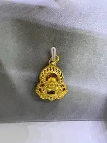 老凤祥黄金佛吊坠女足金999 克重7.3 贵重物品售出不退不