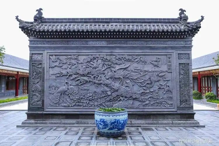 影壁墙唐语景观中式苏式徽派建筑构件装饰砖雕生产厂家