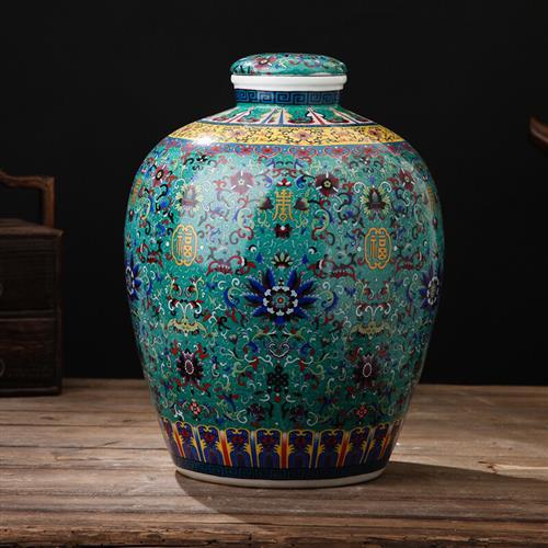 高档高品质酒瓶子景德镇景德镇陶瓷酒坛坛子家用密封10斤usb保暖坐垫