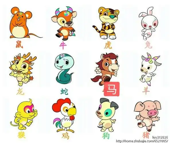 二:认识十二生肖         小朋友们,你们在儿歌里听到几种动物呀?