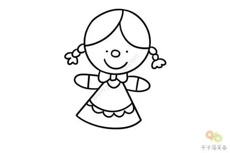 画娃娃的简笔画画娃娃