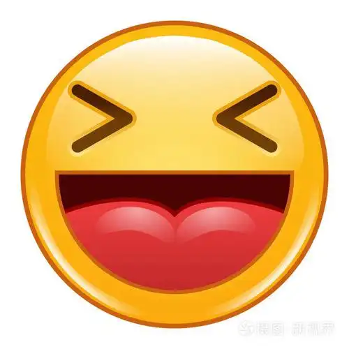 emoji 表情图释图标矢量.面带笑容,笑的图释
