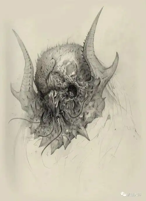 资深概念画家笔下的怪兽素描,真是绝了!