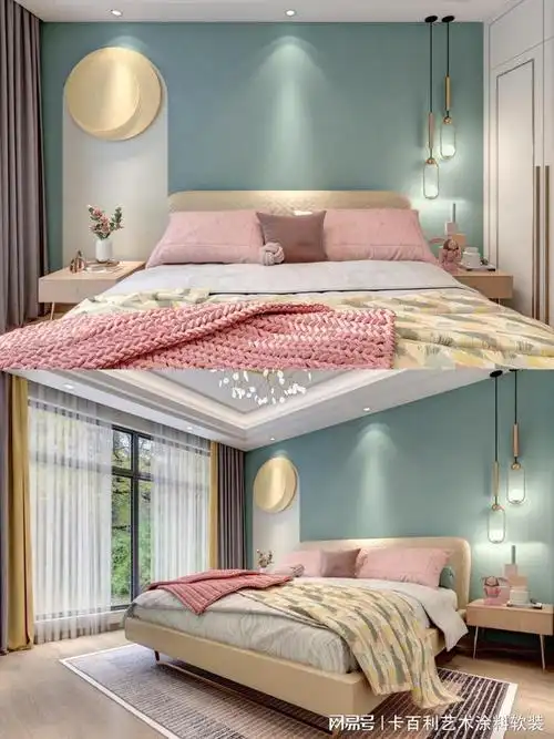 艺术漆十大品牌_青苹果绿色调,搭配卡百利天然贝壳片,都灵雅绒