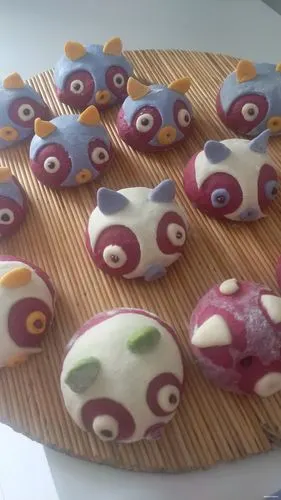 玉坤亲手做的小动物馒头,像工艺品,真舍不得吃