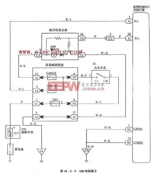 汽车abs电路图