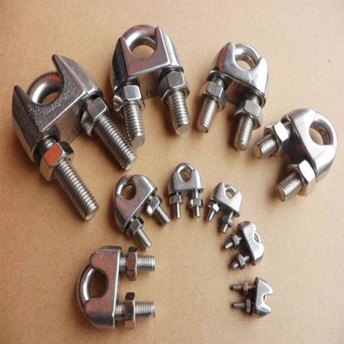 plj 不锈钢钢丝绳夹头卡头u型夹钢丝夹轧头线卡子线夹钢丝绳卡扣定制