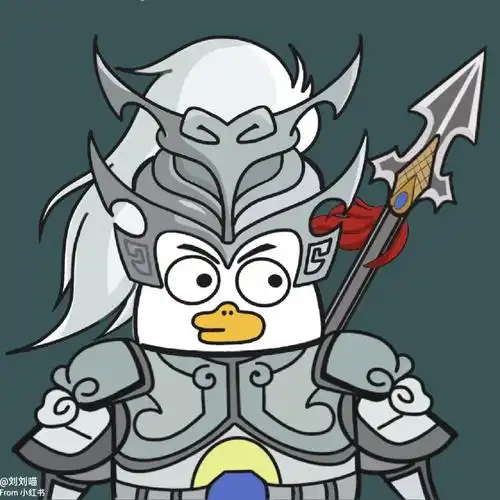 小刘鸭五虎上将头像