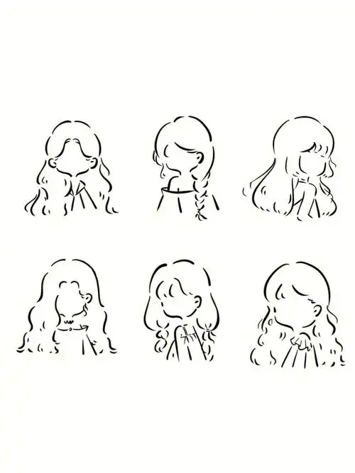 哈哈昂软件:procreate笔刷:工作室笔刷#我是长发控