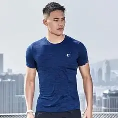 qiaodan乔丹夏季舒适透气男式t恤跑步运动短袖上衣男